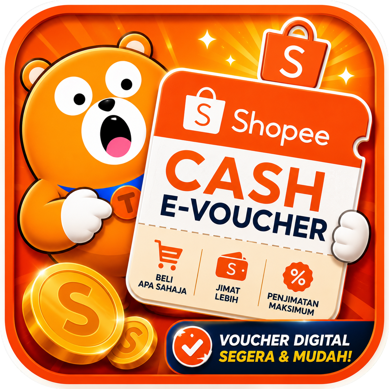SHOPEE CASH E-VOUCHER (MY)
